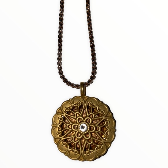 Origami Owl Round Living Locket Necklace Modolody Diffuser - Picture 1 of 11